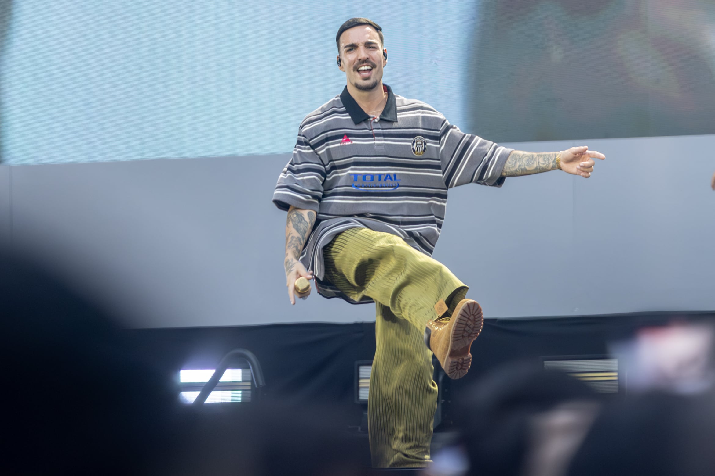 RELS B, durante su show en el Estadio Metropolitano de Madrid el pasado 4 de julio de 2026.