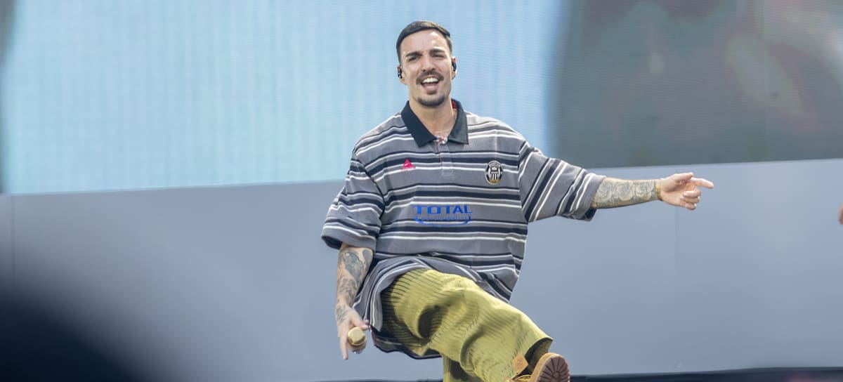 RELS B, durante su show en el Estadio Metropolitano de Madrid el pasado 4 de julio de 2026.