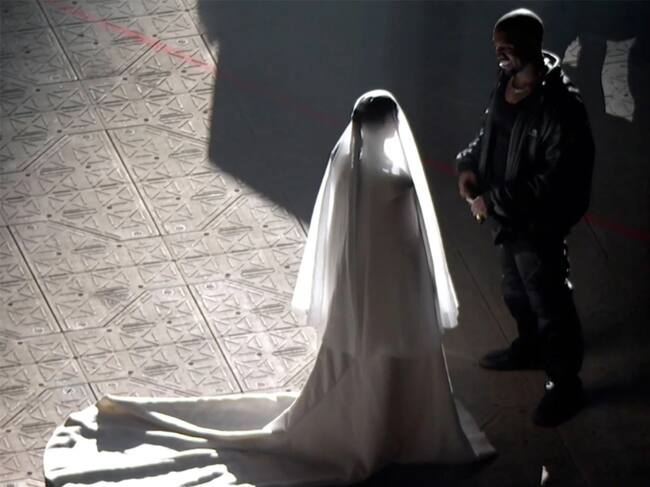 Kim Kardashian en la presentación de «Donda»