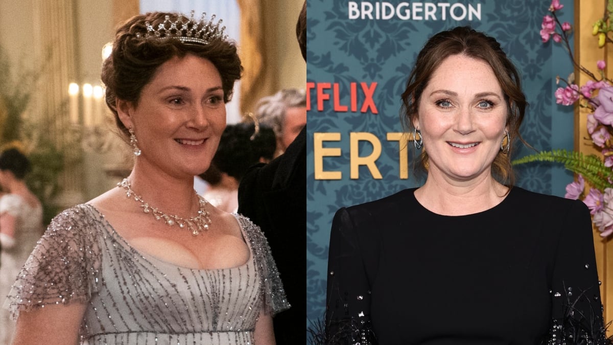 Ruth Gemmell como Lady Violet Bridgerton - Getty y Netflix