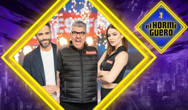 Roberto Leal, Florentino Fernández y Laura Escanes en &#039;El Hormiguero&#039;.