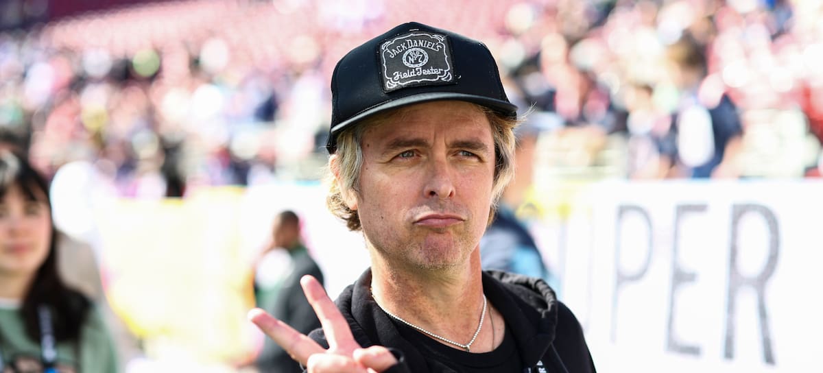 Billie Joe Armstrong, de Green Day, en la Super Bowl 2026.