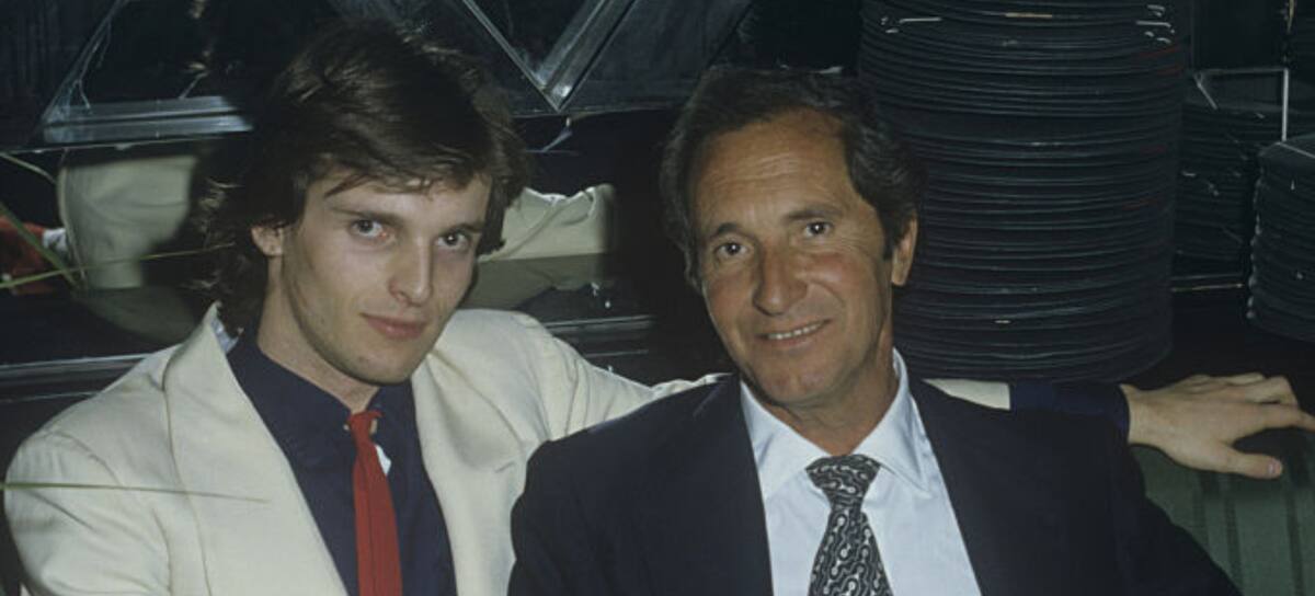 Miguel Bosé junto a su padre, Luis Miguel Dominguín (1980)