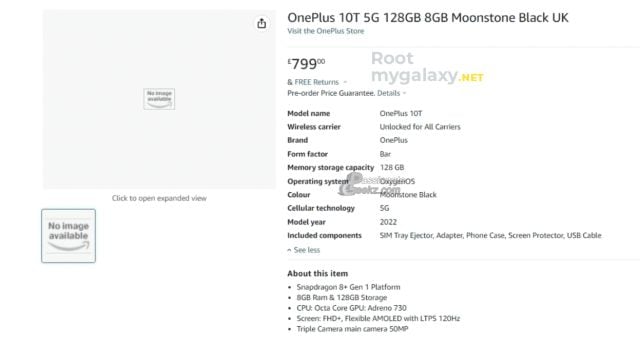 Amazon revela el precio del Oneplus 10T