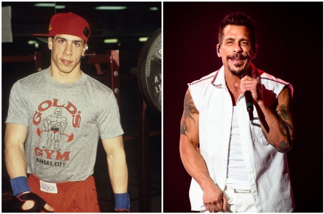 Danny Wood, en 1989 y en 2019.