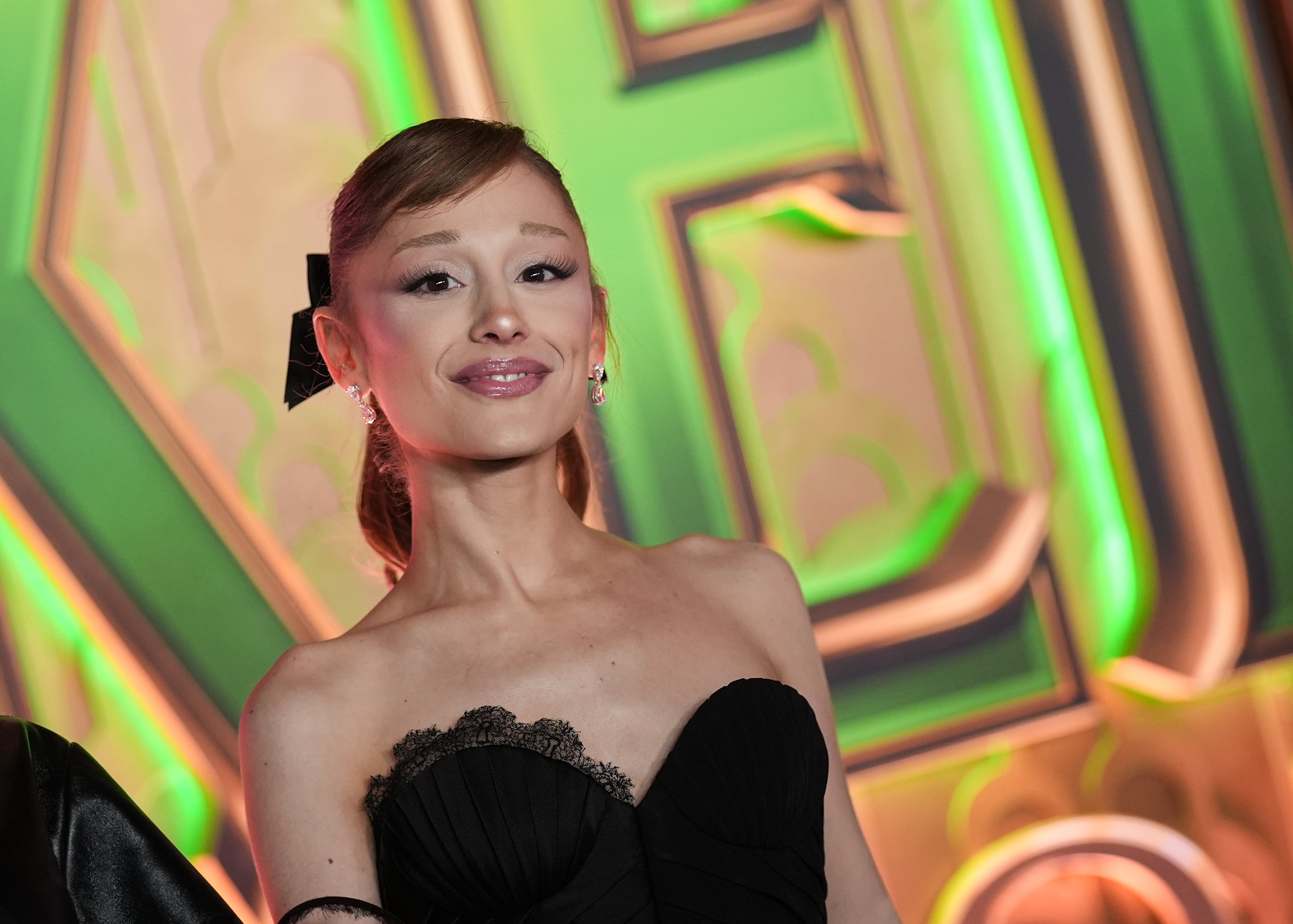 Ariana Grande en la première de 'WICKED: Parte 2' en Nueva York. / John Nacion/Variety via Getty