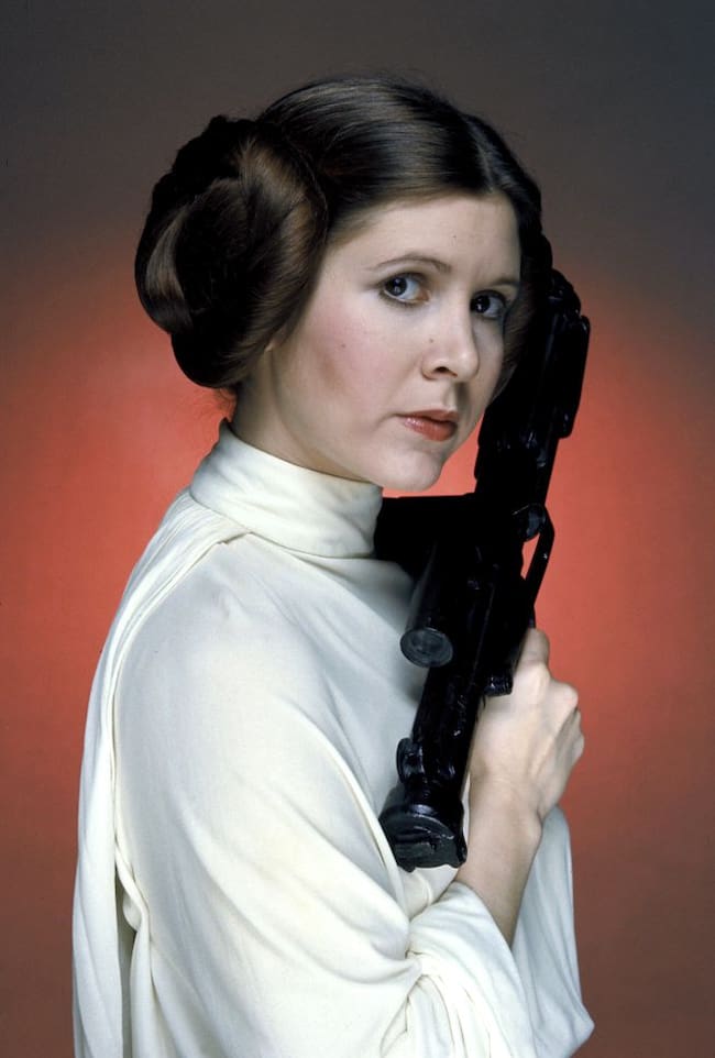 Carrie Fisher era la 'Princesa Leia' en la saga 'Star Wars'.