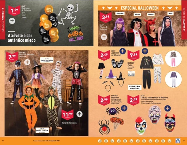 Colección de Halloween de Aldi