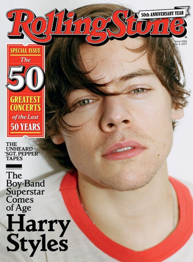 Harry Styles en la portada de Rolling Stone.