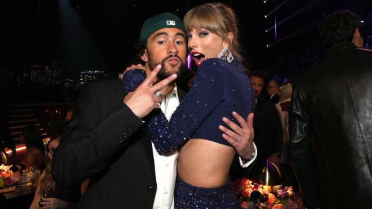 Bad Bunny y Taylor Swift fueron descubiertos saliendo del mismo estudio ¿Harán un tema juntos?
