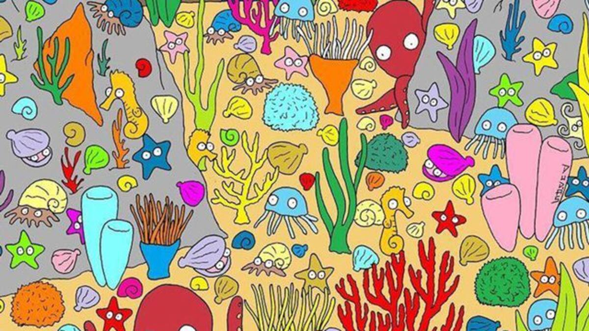 Reto viral: ¿Lográs encontrar al pez?