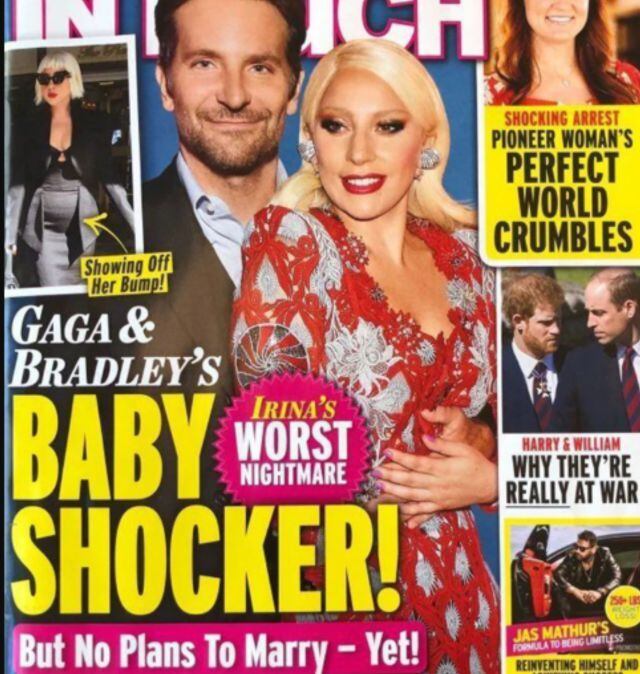 ¿Lady Gaga y Bradley Cooper esperan bebé? Según la revista sensacionalista estadounidense InToych la cantante del pop y el actor esperan un bebe