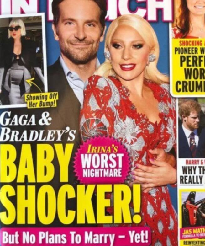 ¿Lady Gaga y Bradley Cooper esperan bebé? Según la revista sensacionalista estadounidense InToych la cantante del pop y el actor esperan un bebe