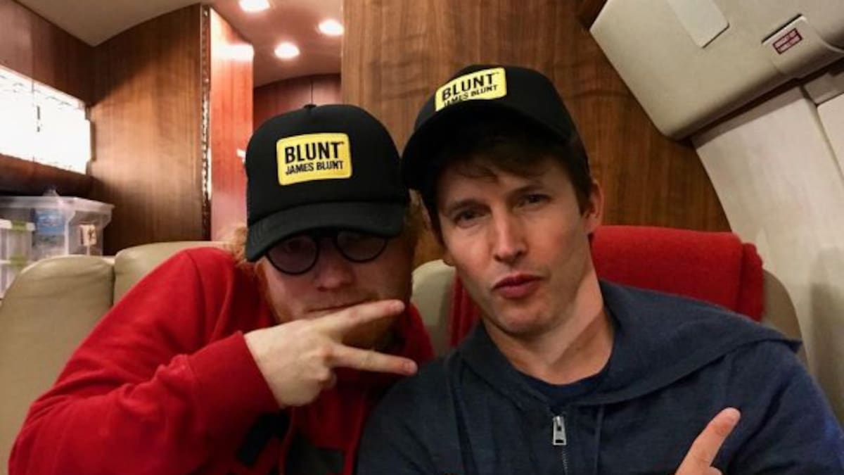 James Blunt y Ed Sheeran, una amistad más allá de la musica