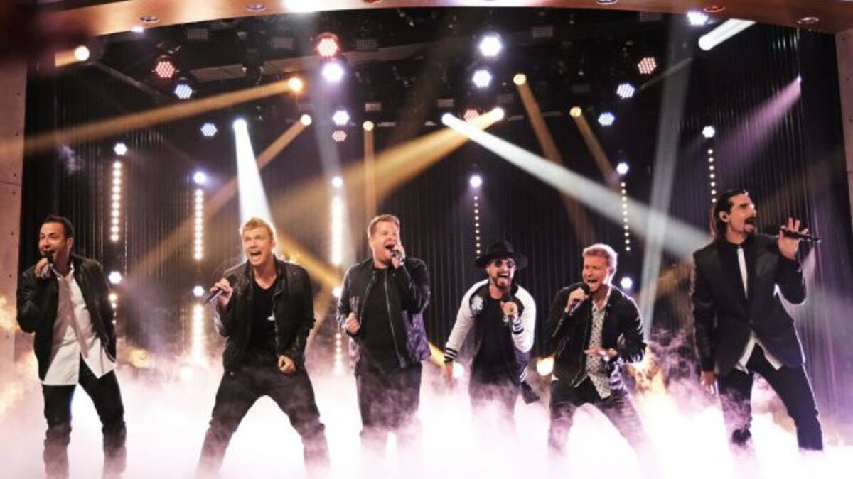 James Corden fue el invitado especial de los 'Backstreet Boys' en Las Vegas