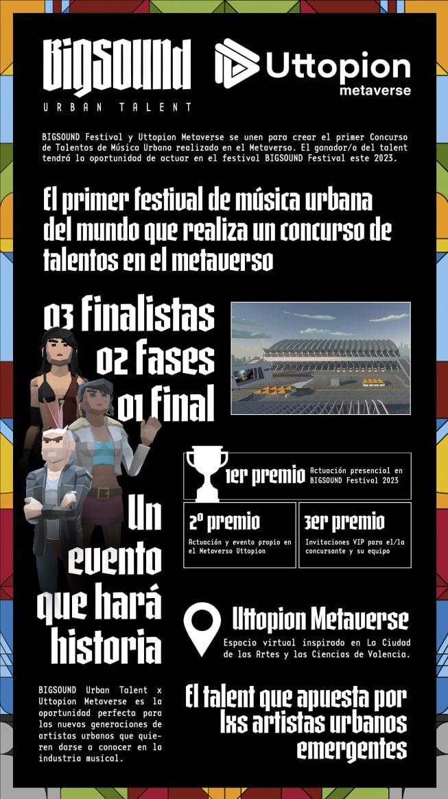 Llega BIGSOUND Urban Talent x Uttopion Metaverse