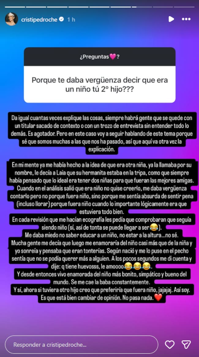 Cristina Pedroche en redes sociales.