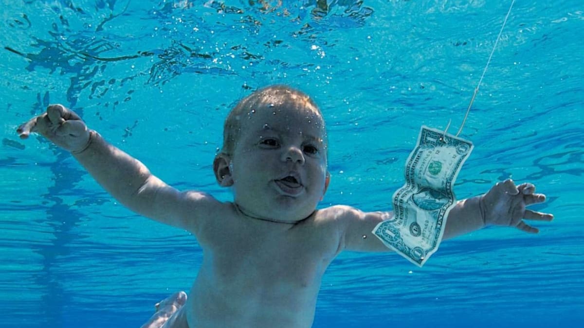 'Nevermind' cumple 35 años: el bebé que se hizo famoso en la portada de Nirvana acabó llevando al grupo a los tribunales