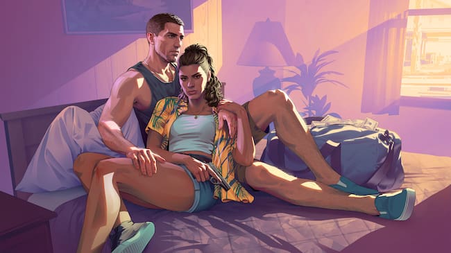Imagen promocional de Grand Theft Auto VI cortesía de Rockstar Games