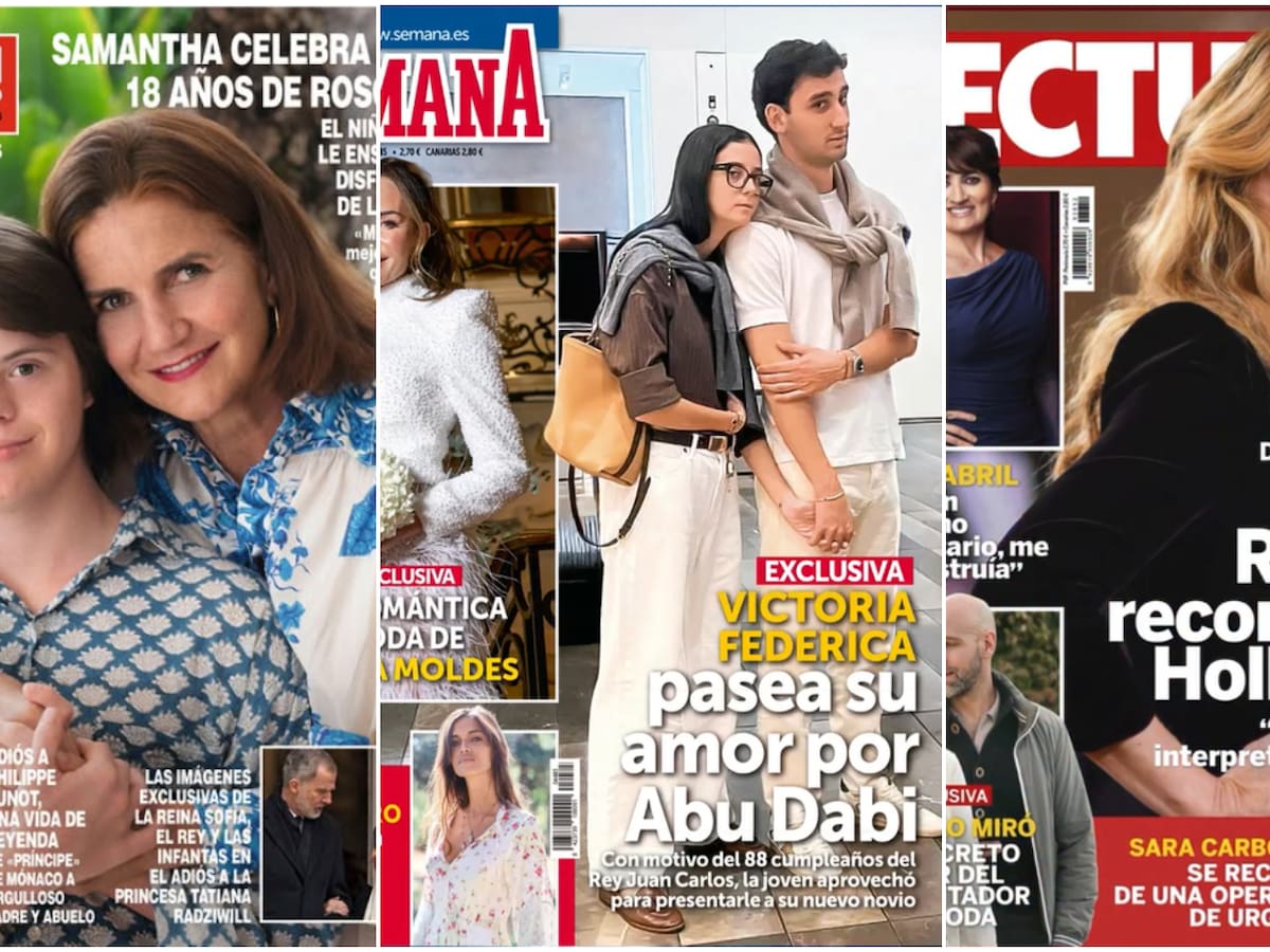 Las portadas de las revistas del corazón de hoy, 14 de enero: primeras palabras de Samantha Vallejo-Nágera y el nuevo cambio de Jesús Vázquez