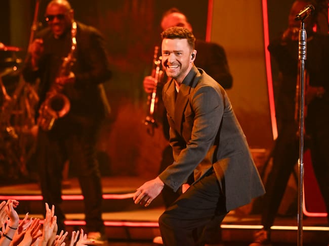 Justin Timberlake en el escenario de los Premios iHeartRadio Music Awards 2024, celebrados en el Dolby Theatre el 1 de abril de 2024 en Los Ángeles, California.