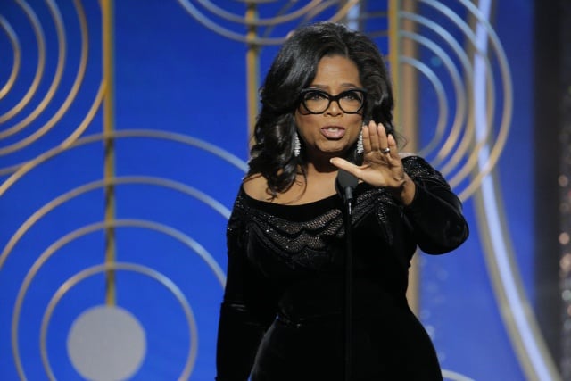 Oprah durante su discurso