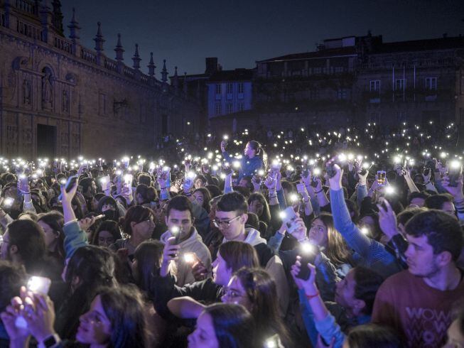 No cabía un alma en la Praza da Quintana para disfrutar de LOS40 Santiago Pop.