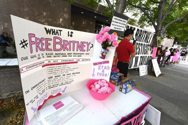 Imagen de la manifestación de Los Ángeles bajo el lema: #FreeBritney