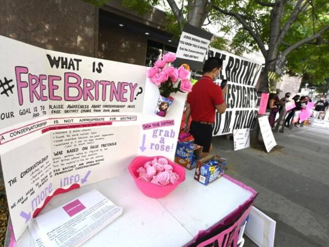 Imagen de la manifestación de Los Ángeles bajo el lema: #FreeBritney