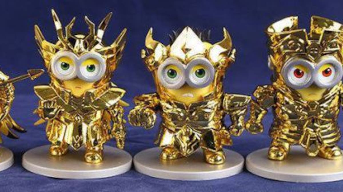 Así serían los minions en versión "Caballeros del Zodíaco"