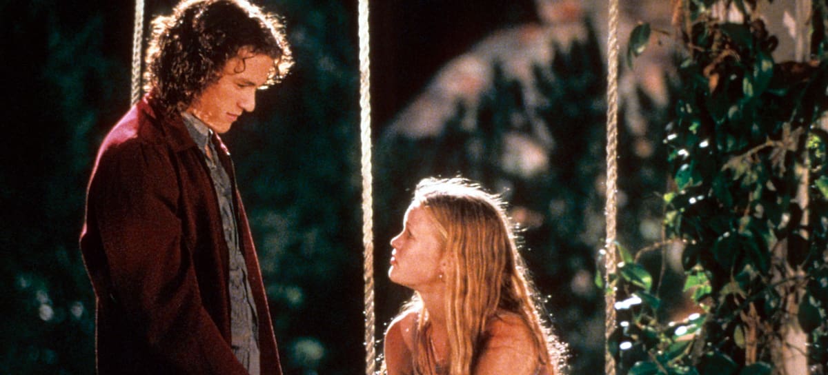 Heath Ledger y Julia Stiles, en un fotograma de 10 razones para odiarte.