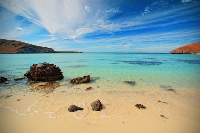 Playa de La Paz, en México