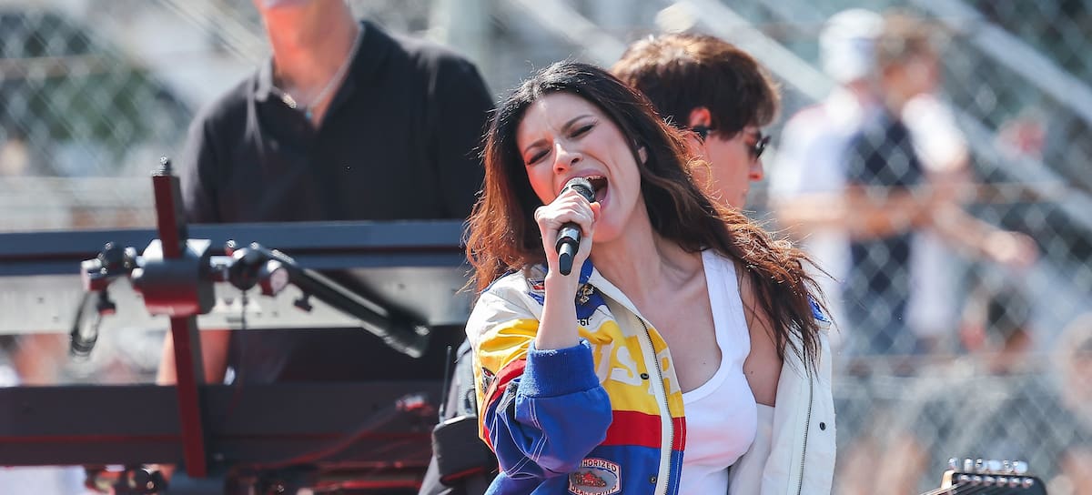 Laura Pausini, en el Gran Premio de Monza 2026 de F1.