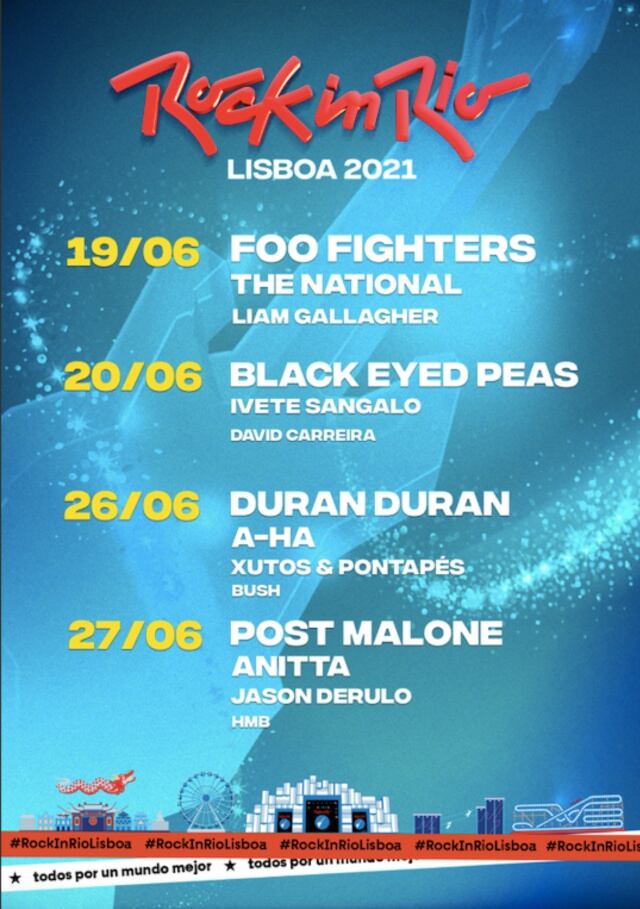 Jason Derulo, Anitta y Post Malone aterrizan en el cartel de Rock in Rio Lisboa en 2021