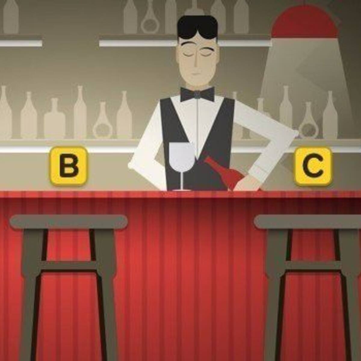 ¿Qué silla elegirías en este bar?