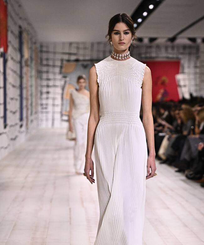 Vestido de Christian Dior en la Semana de Alta Costura de París.