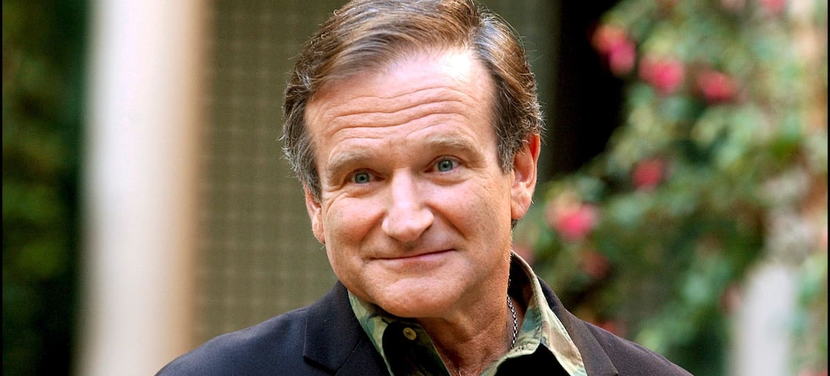 Robin Williams en un evento promocional de su película 'Insomnia' en París, octubre de 2002.