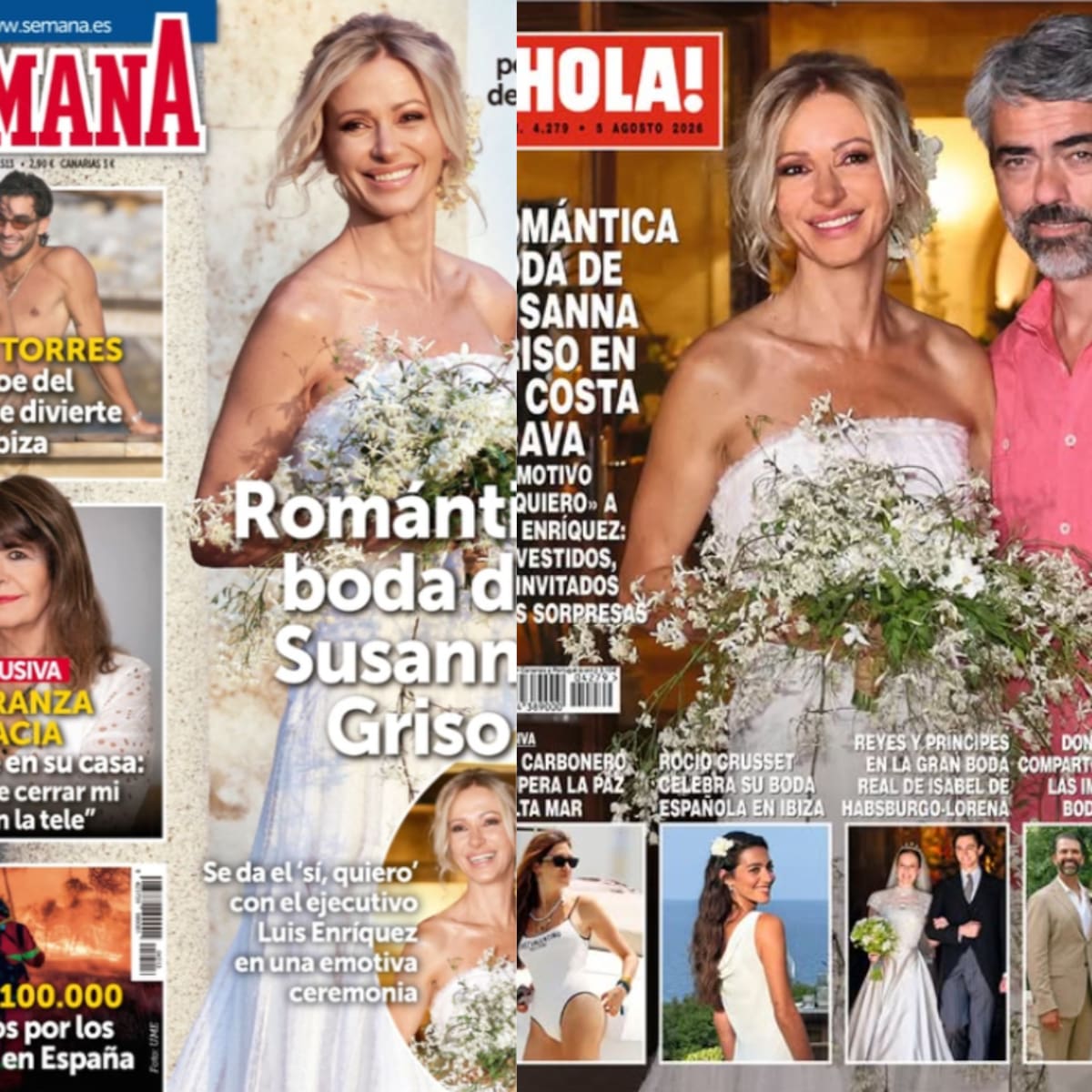 Las portadas de las revistas del 29 de julio: la boda de Susana Griso, Sara Carbonero y el "nuevo romance" de Ferran Torres