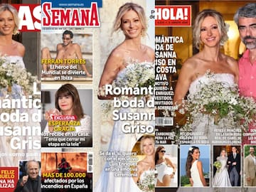 Las portadas de las revistas del corazón de hoy, miércoles 29 de julio: la boda de Susana Griso, Sara Carbonero y el "nuevo romance" de Ferran Torres