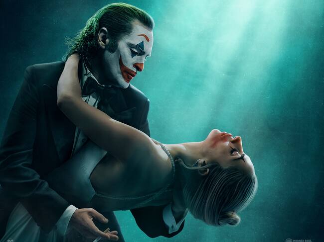 Póster oficial de &#039;Joker: Folie à deux&#039;, con Joaquin Phoenix y Lady Gaga.