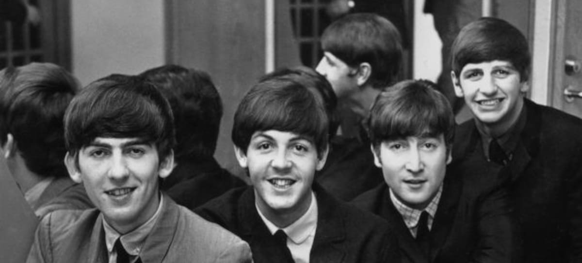 The Beatles, 1963: George Harrison, Paul McCartney, John Lennon y Ringo Starr, in Sweden.