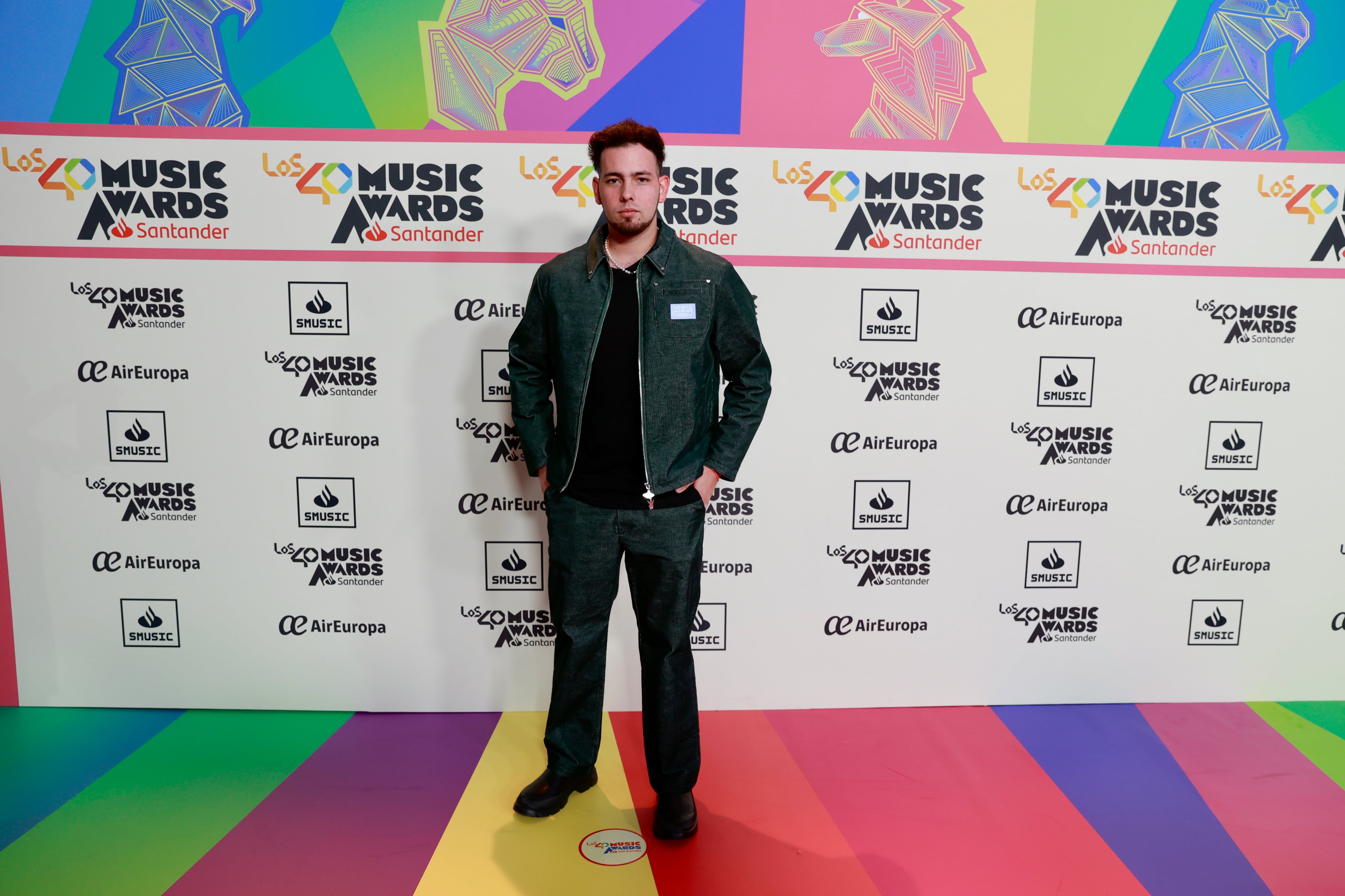 Hilario, en la cena de nominados de LOS40 Music Awards Santander 2023.