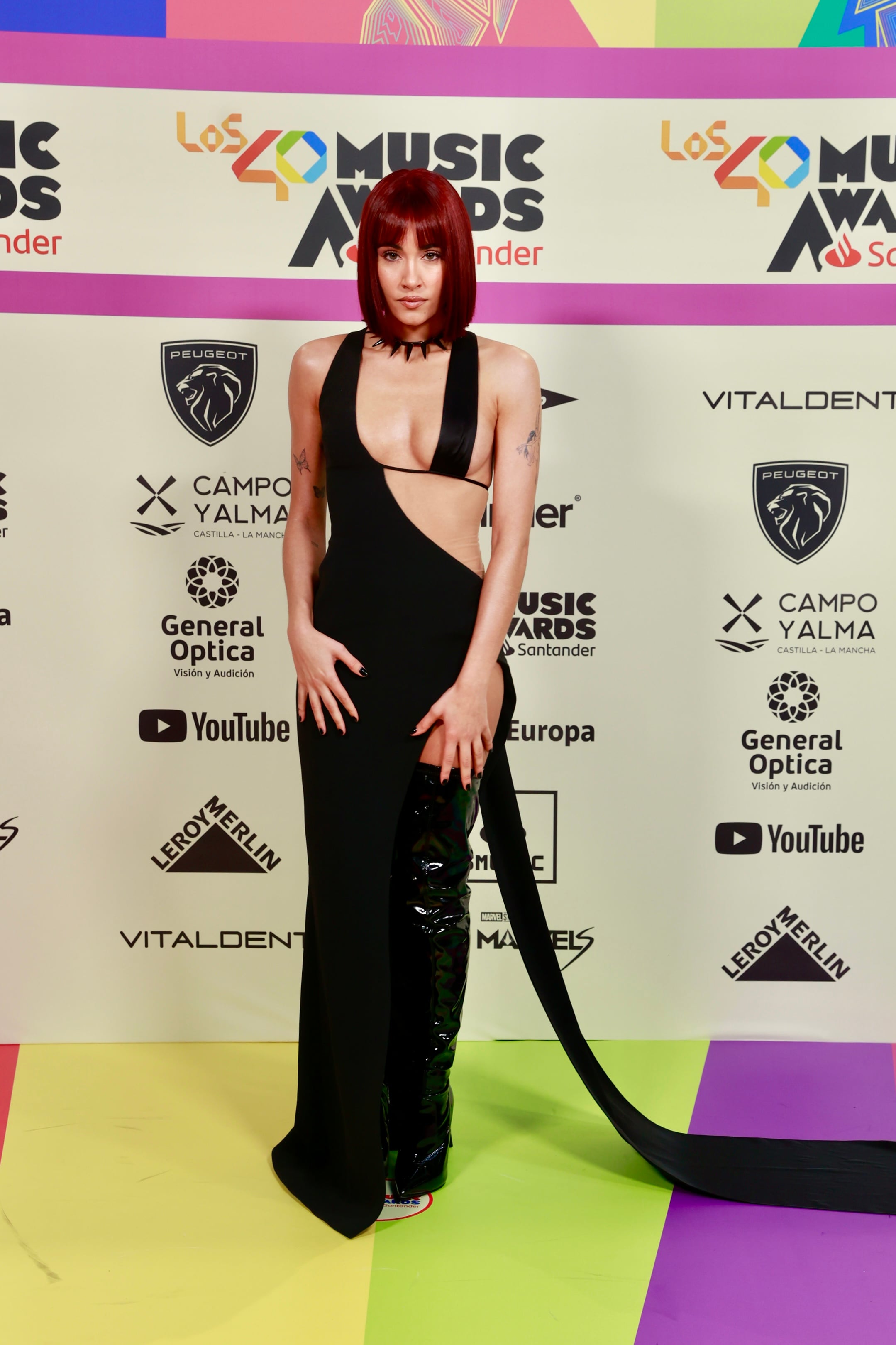 Aitana en la alfombra roja de LOS40 Music Awards Santander 2023