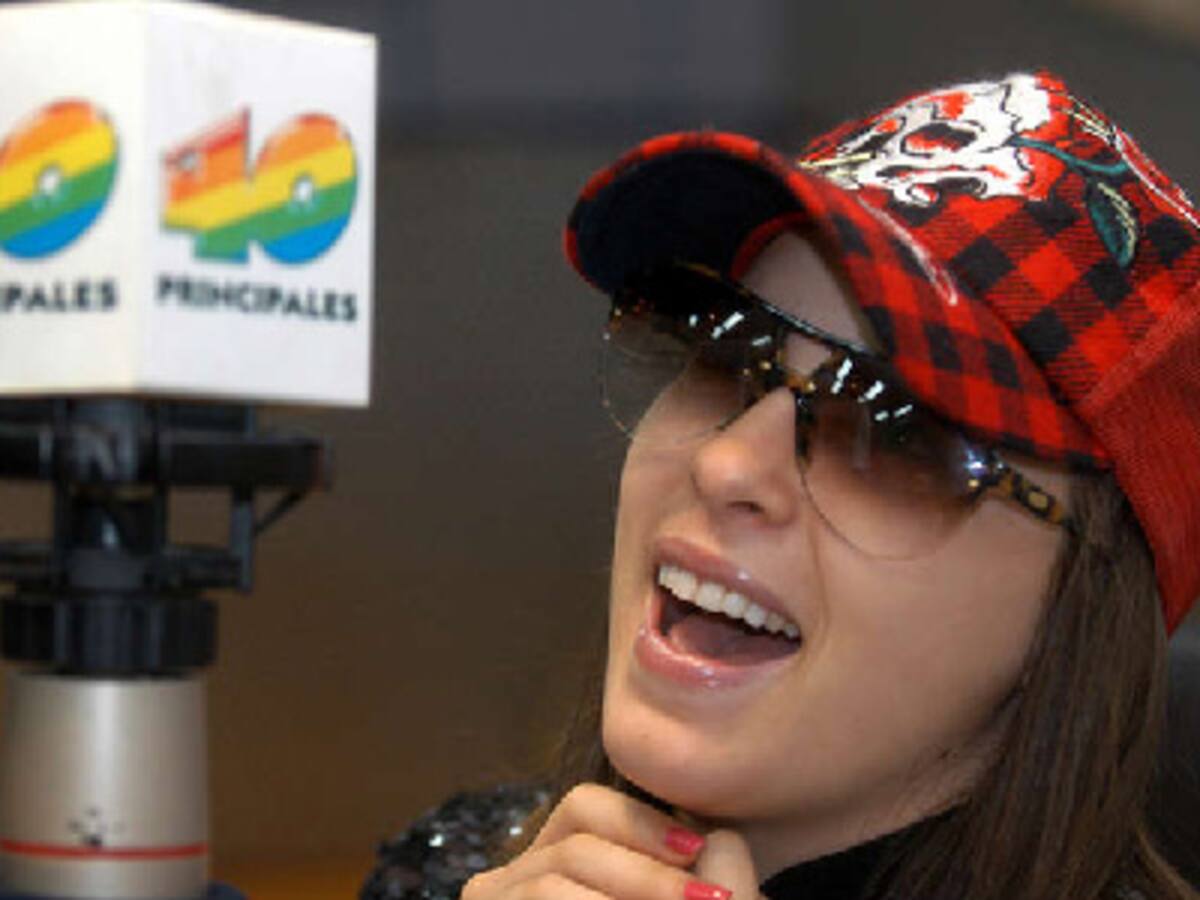 Belinda durante la entrevista de Gabi Romero.