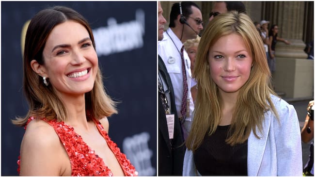 Mandy Moore en 2024 y en 2001