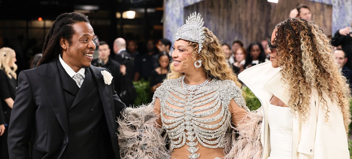 Jay-Z, Beyoncé y Blue Ivy Carter en la MET Gala, mayo de 2026.