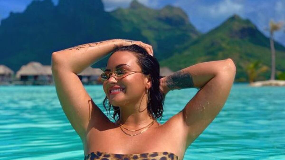 Demi Lovato desatada en Bora Bora: Se siente sexy, agradecida y se hace un tatuaje nuevo