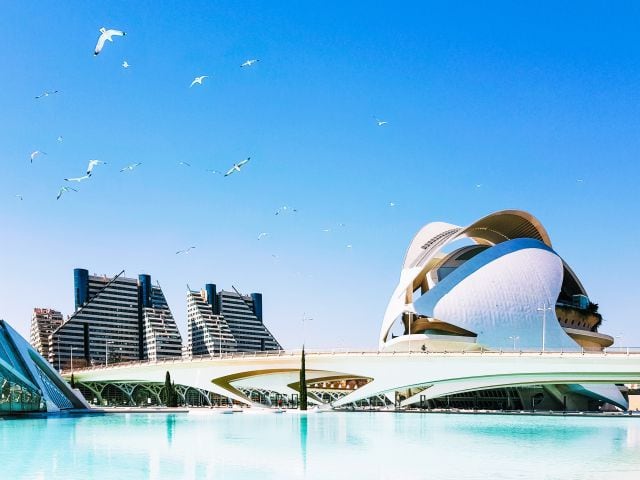 Ciudad de las artes y las ciencias.