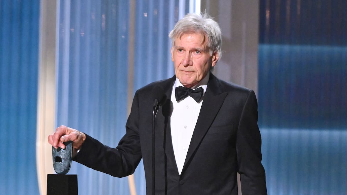 Harrison Ford se emociona y emociona con su discurso nostálgico y lleno de humor en los SAG Awards 2026