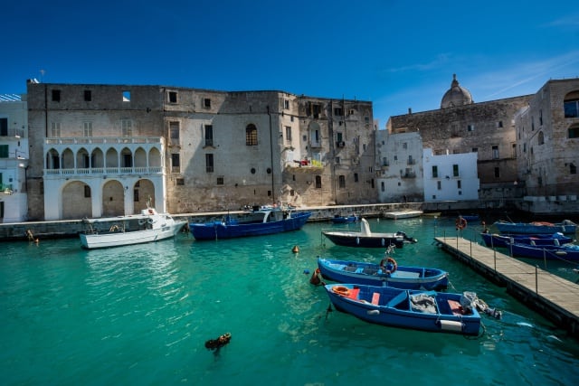 Paisaje de Monopoli, en Italia